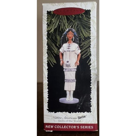 Barbie 1996 Dolls of the World Native American 1996 Mattel No Box Ornament - Picture 3 of 8